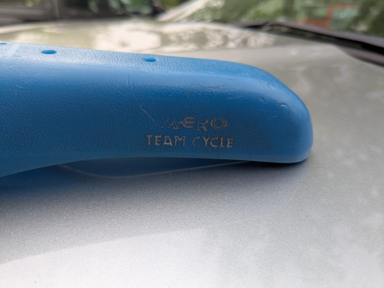 Old school Viscount 2166 Aero blue Team Cycle Bike Seat