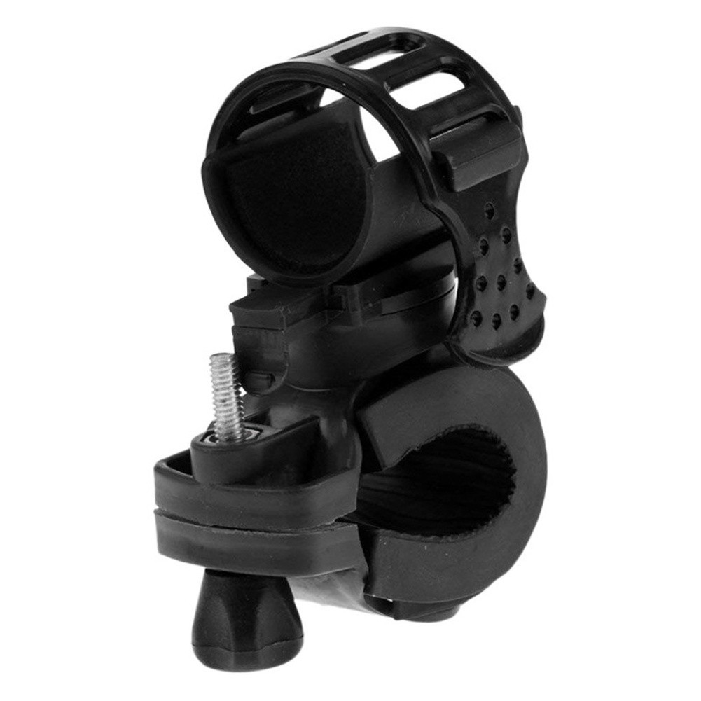 For Mountain Bike Flashlight Mount Holder Plastic Silicone Clamp 10x5x5cm