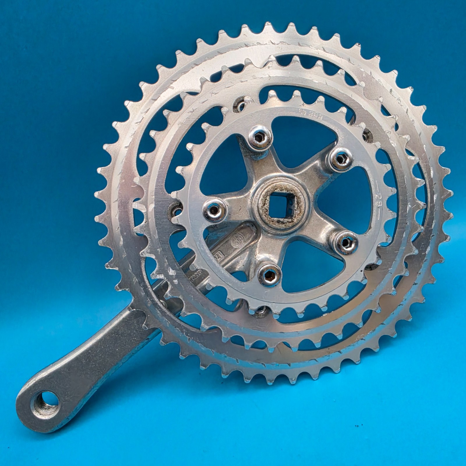 Sakae SX Triple Square Taper Crankset 170mm 28/38/48t 110/74 BCD 5 Bolt g6