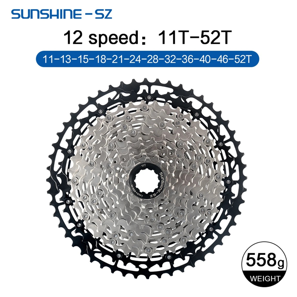 SUNSHINE MTB Cassette 8 9 10 11 12 Speed Mountain Bicycle Freewheel Extra Light