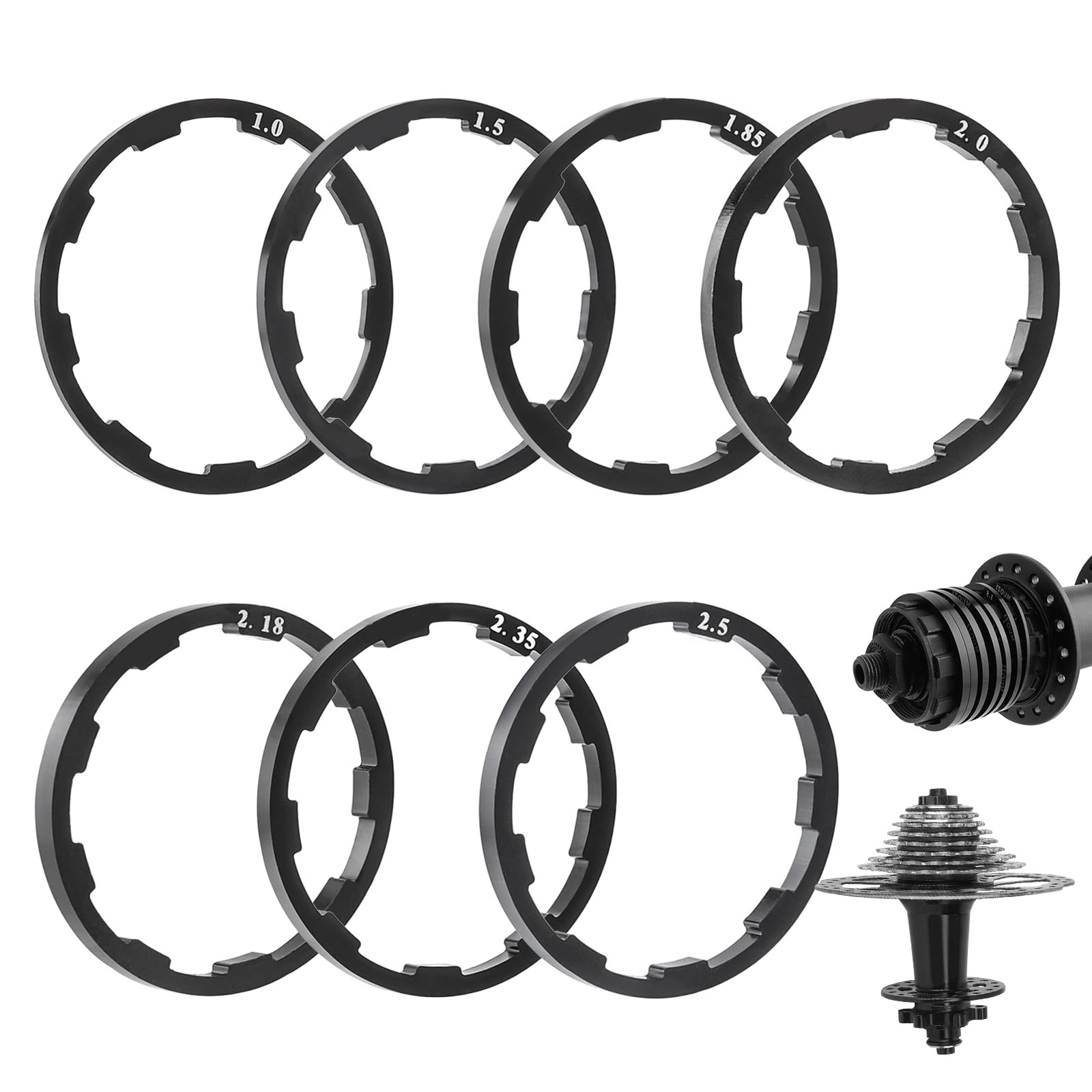 MTB Bike Headset Spacers，Bicycle Flywheel Washer Cassette Headset Gasket Hub …