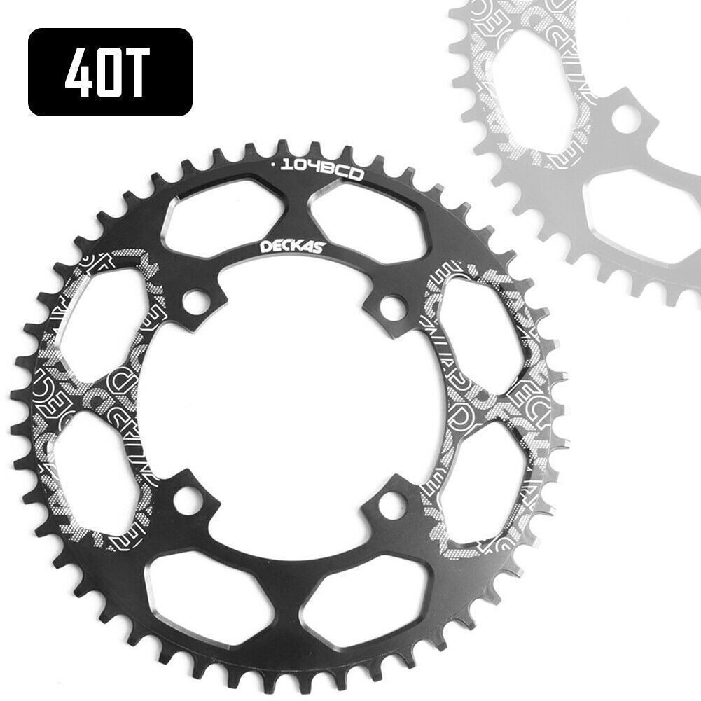 DECKAS MTB 40T-52T Narrow Wide Round Oval Chainring Chain Ring BCD104mm Bike