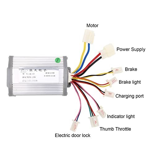Electric Bike Motor Speed Controller & Thumb Throttle Set 24V 1000W Accessories
