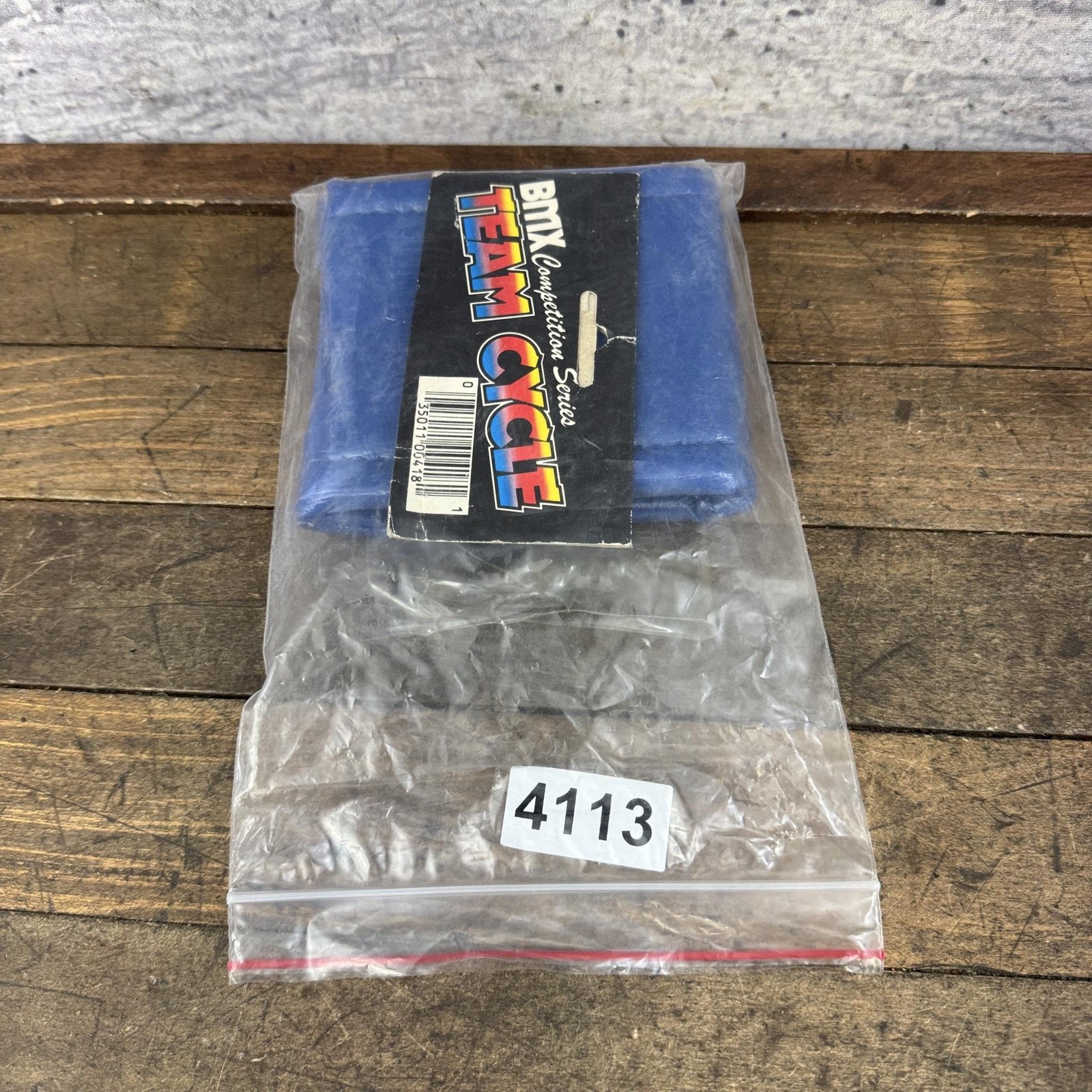 Vintage Team Cycle BMX Stem Pad Blue Snap NOS Competition Old School BMX Bike