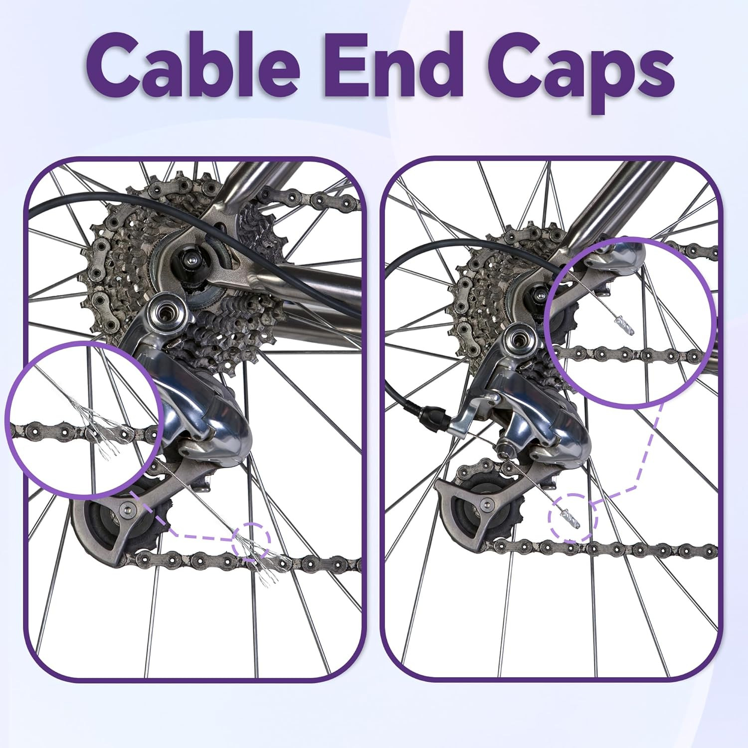103PCS Universal Bike Brake Cable Repair Kit with Stainless Steel Cutter