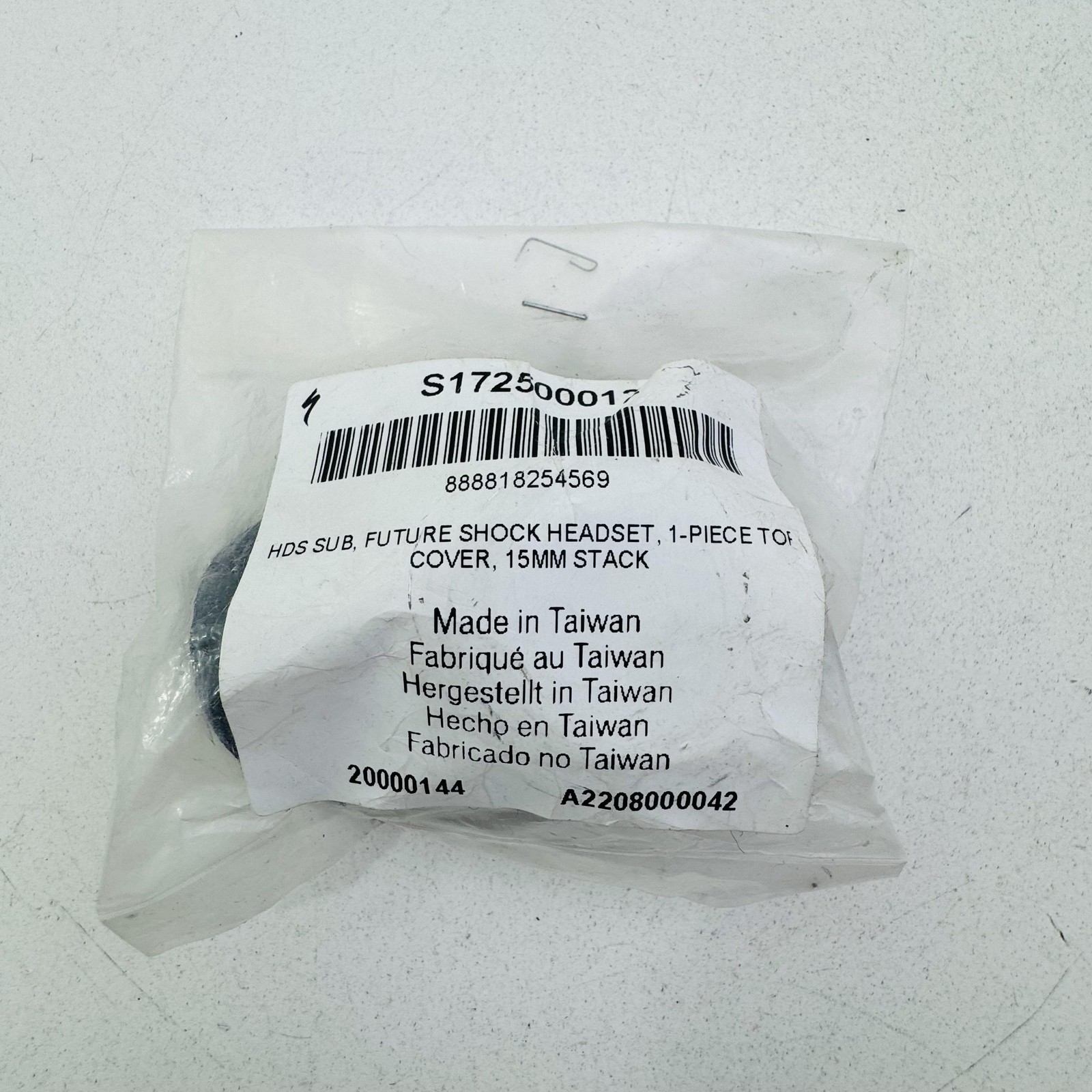Specialized Future Shock Headset Top Cover 15mm Stack Black 1 Piece S03
