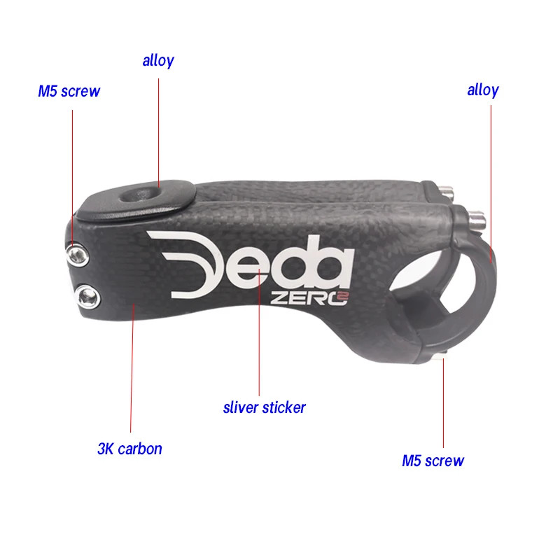 -17°/-10° Degree Mountain Road Bike Carbon Stem 60-120MM 28.6mm/31.8mm Stem Part