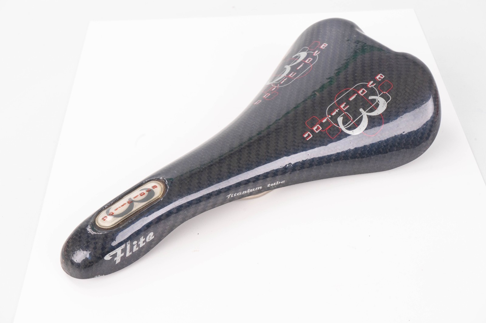 NOS SELLE ITALIA FLITE EVOLUTION 3 TITANIUM CARBON FIBER SADDLE SEAT VINTAGE 90S