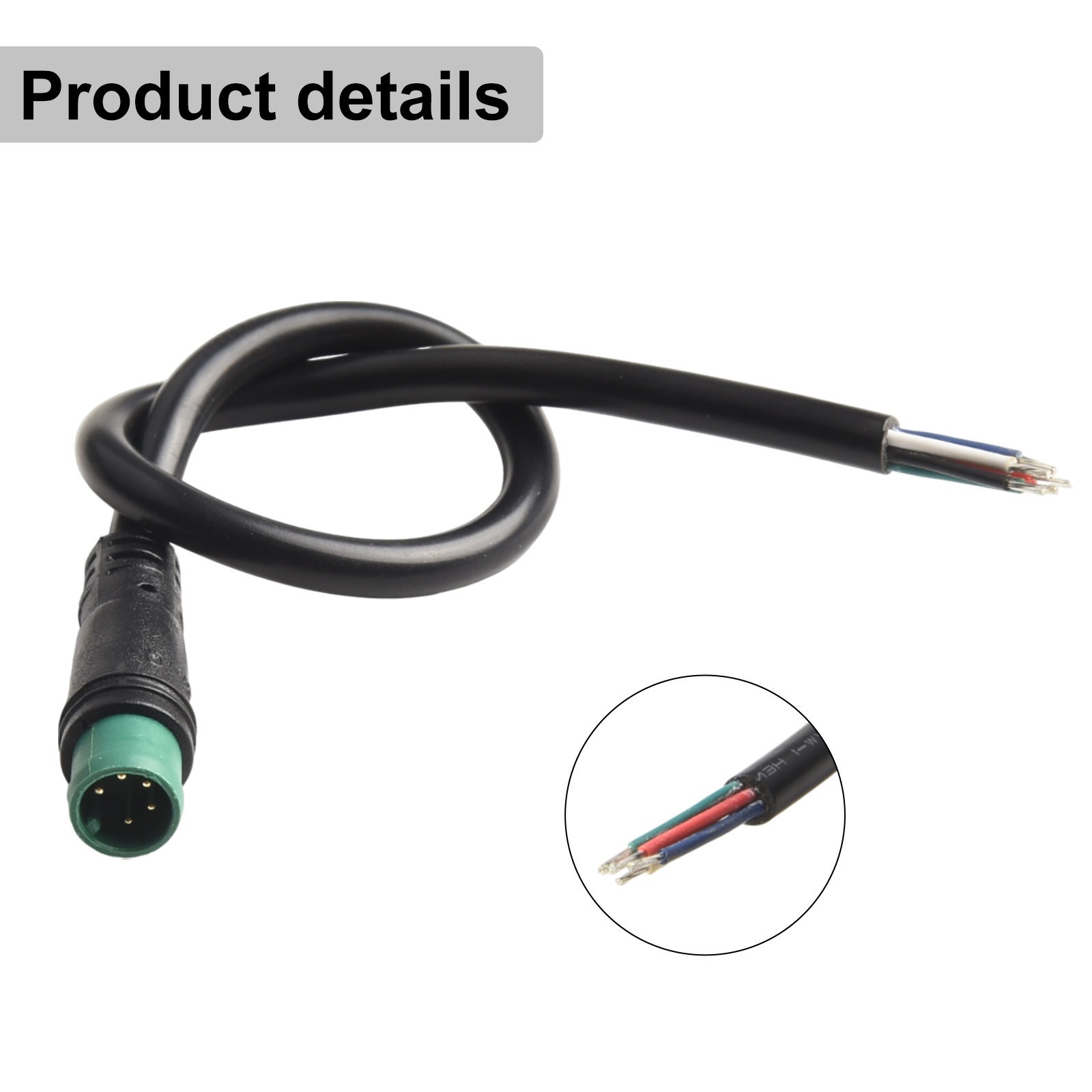 Ebike Display Signal Line Connector 20cm Compatible Plastic Steel Build