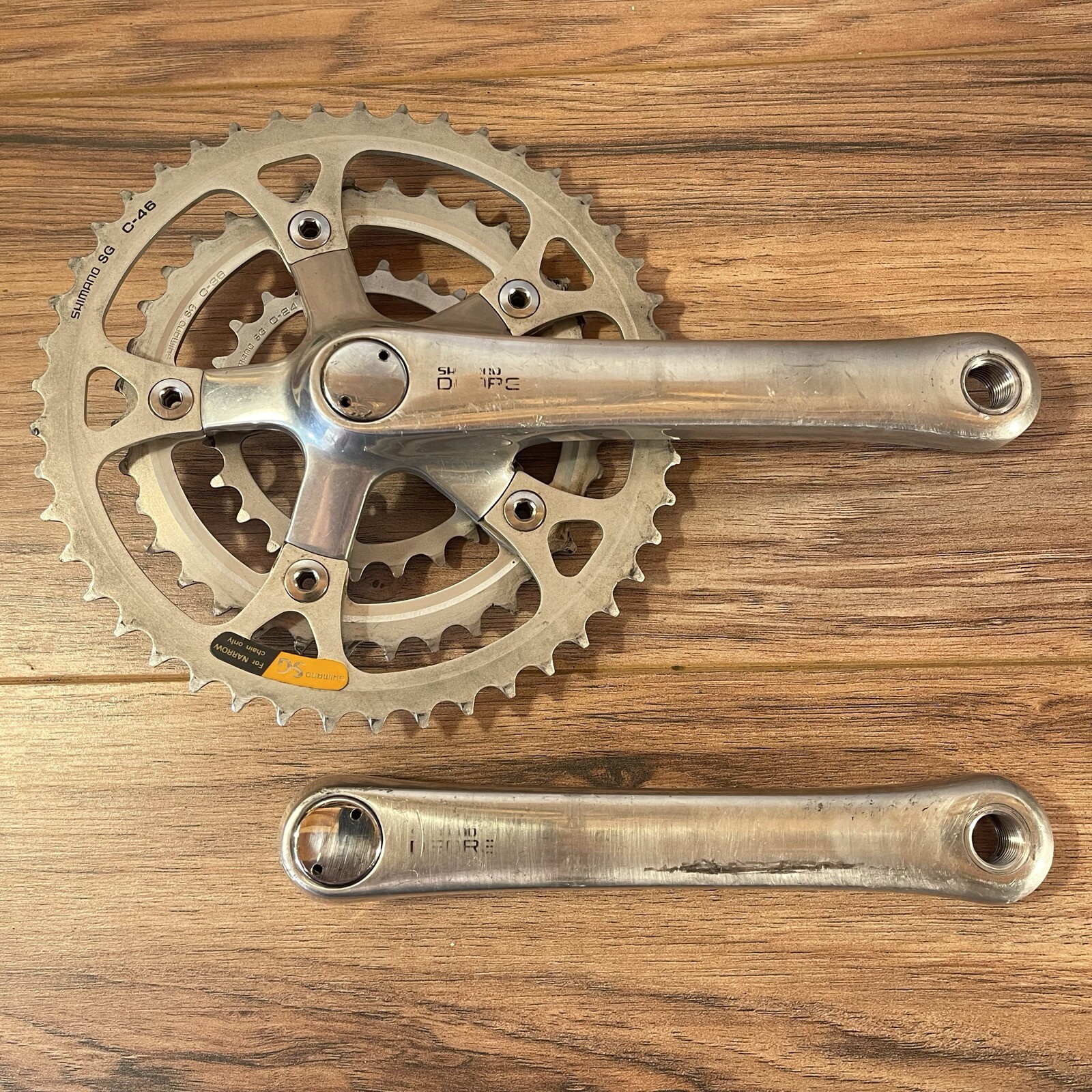 Vintage LOW MILEAGE Shimano Deore FC-MT60 Crankset 175 46 / 36 / 24 Triple