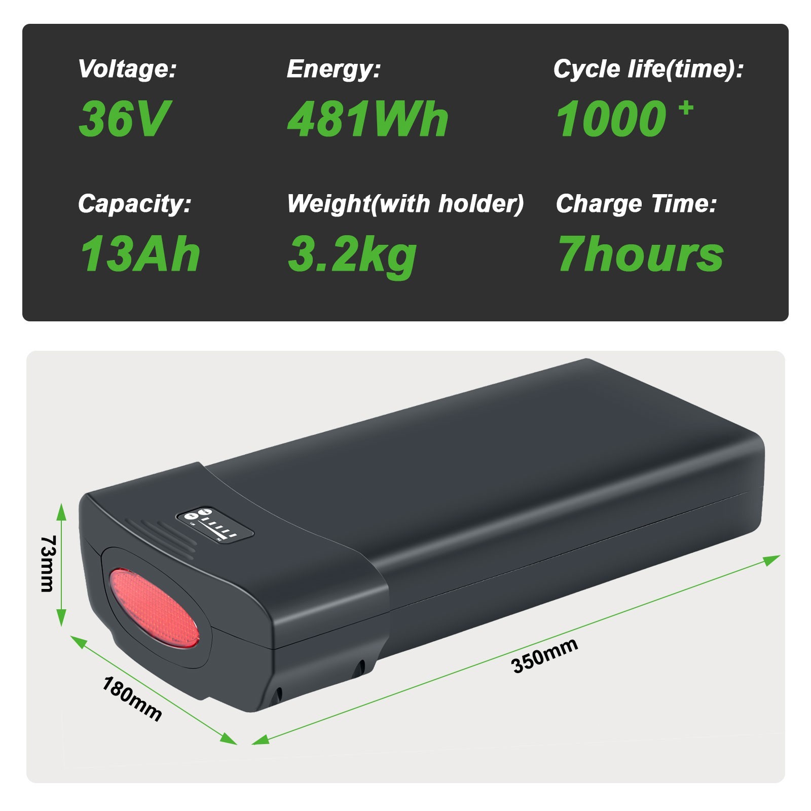 Electric Bike Battery 36V 13Ah for PEDEGO Bicycle Ebike Battery 36V