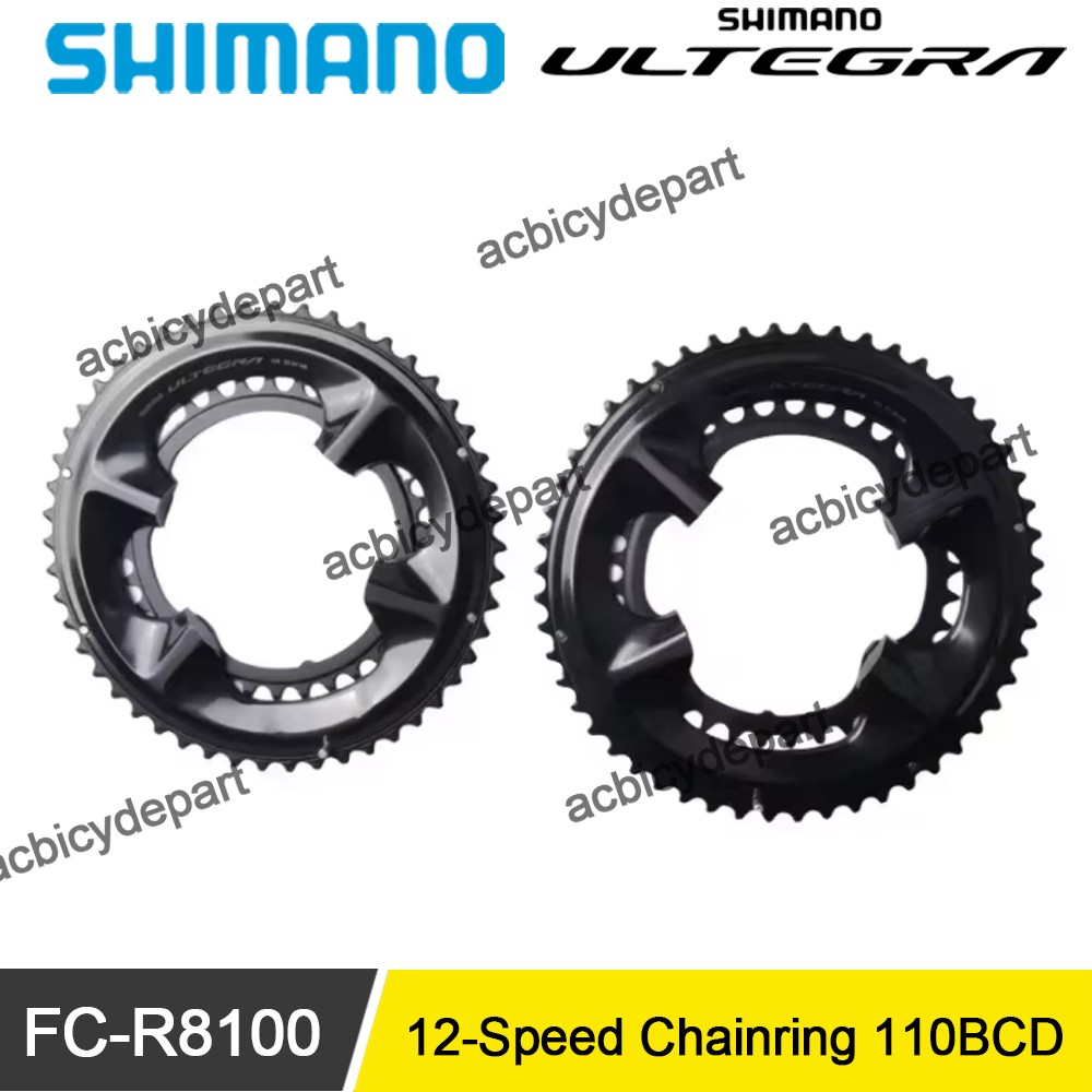 Shimano Ultegra FC-R8100/FC-R8100-P Original 12-Speed Chainring 50-34T / 52-36T