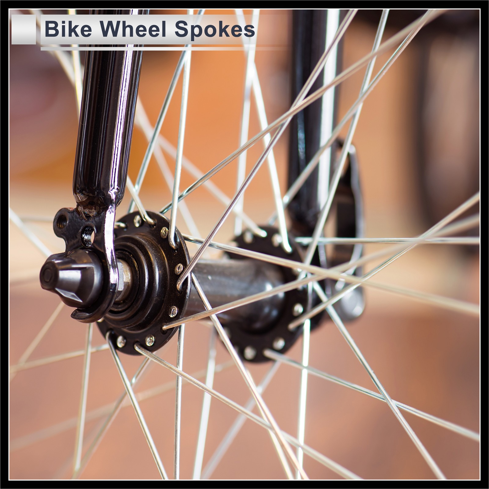 1Set 13G 209mm Length Bicycle Spokes Nipple 45 Steel Black Universal