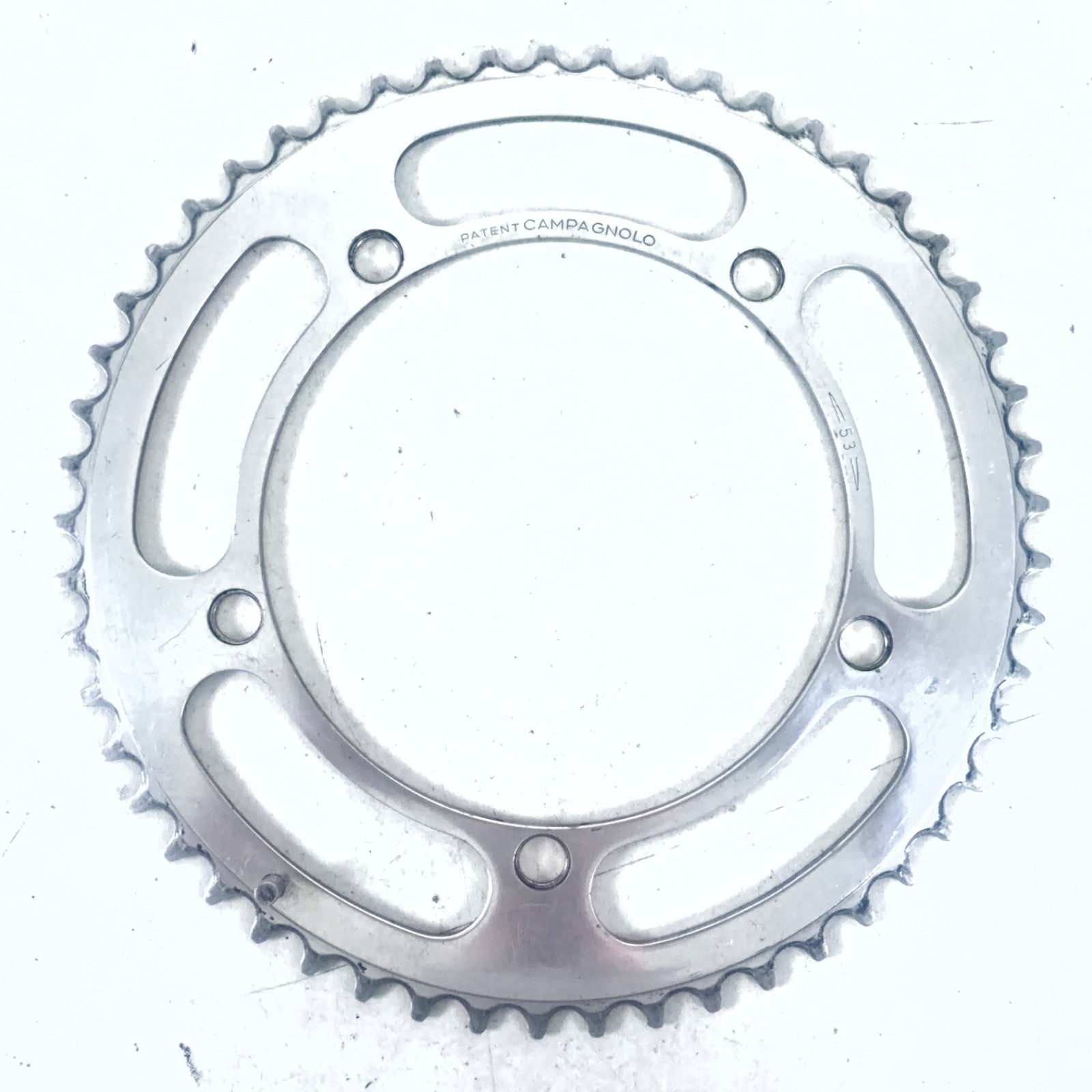 CAMPAGNOLO RECORD ALLOY CHAIN RING 53 TOOTH 144 BCD 6, 7 , OR 8 SPEED