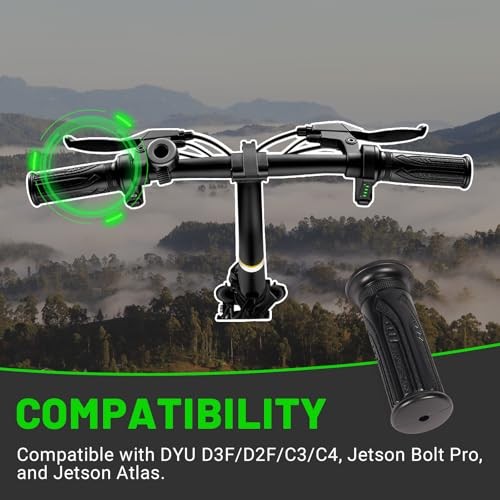 36V Electric Bike Scooter Throttle with Cruise Control Button, Handle Twist