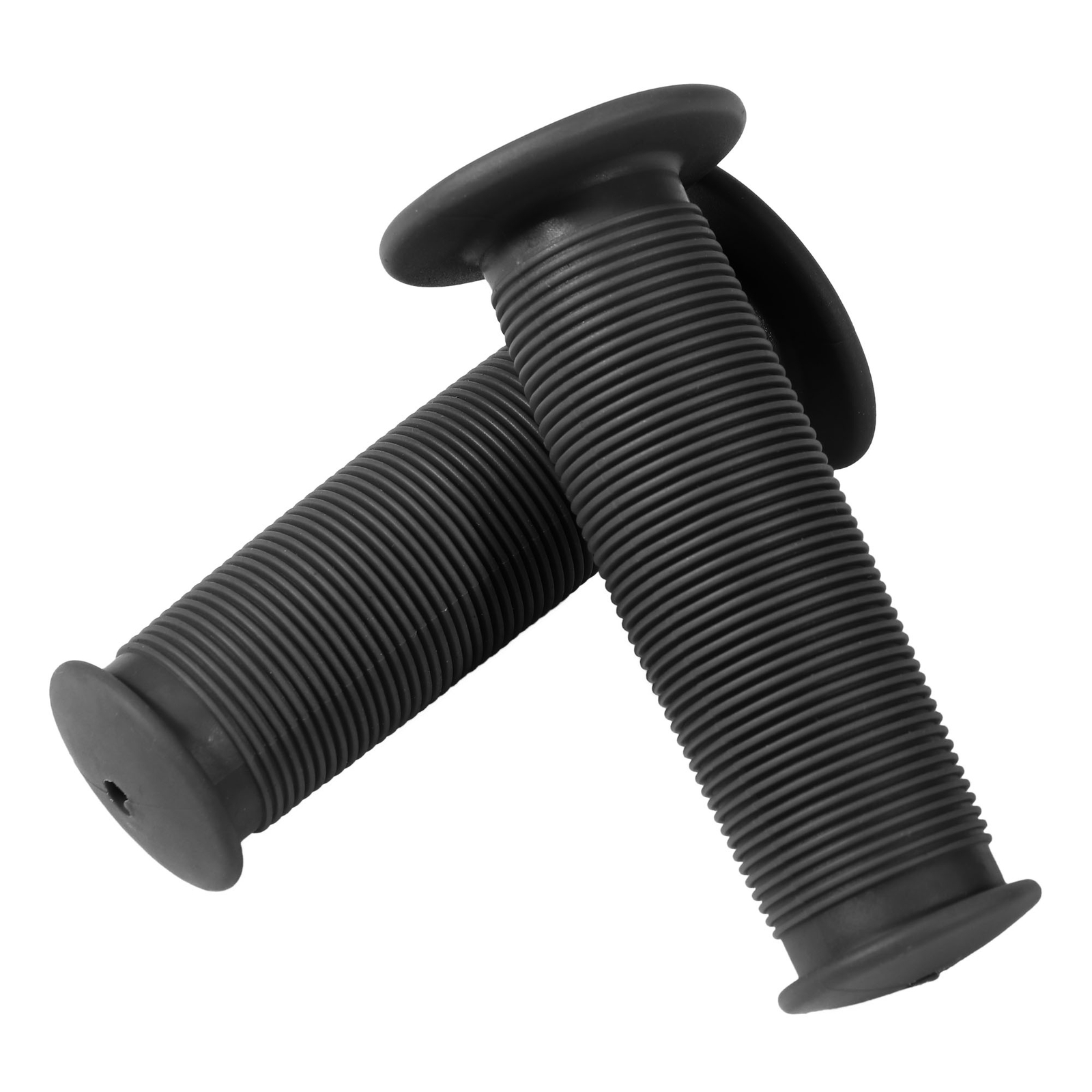 Motorcycle Scooter Bicycle Soft Rubber Handlebar Hand Grip Cover Black 22mm
