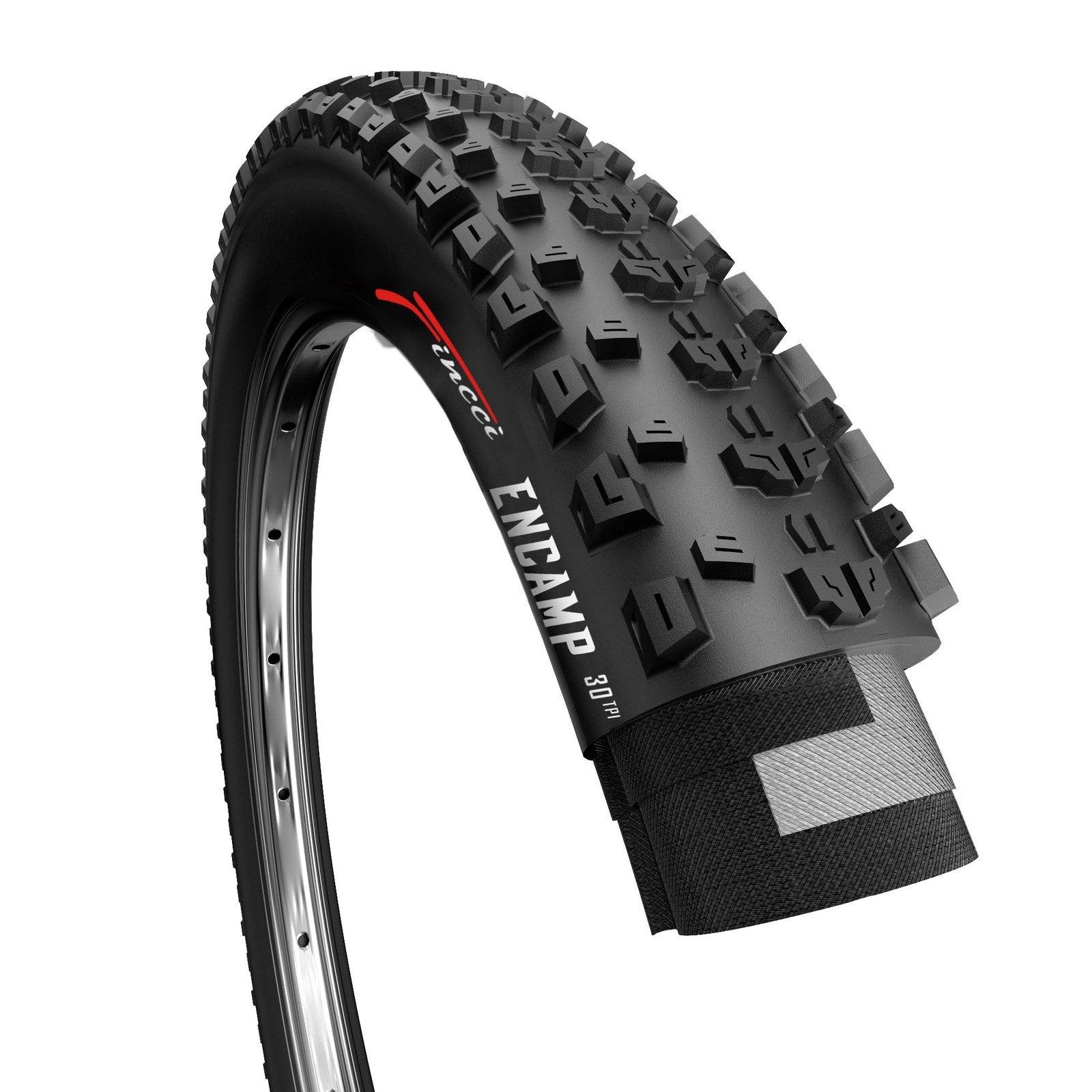 Fincci Encamp Bike Tire 26 x 2.25, Mountain Bike Tire Foldable 57-559 for Roa…