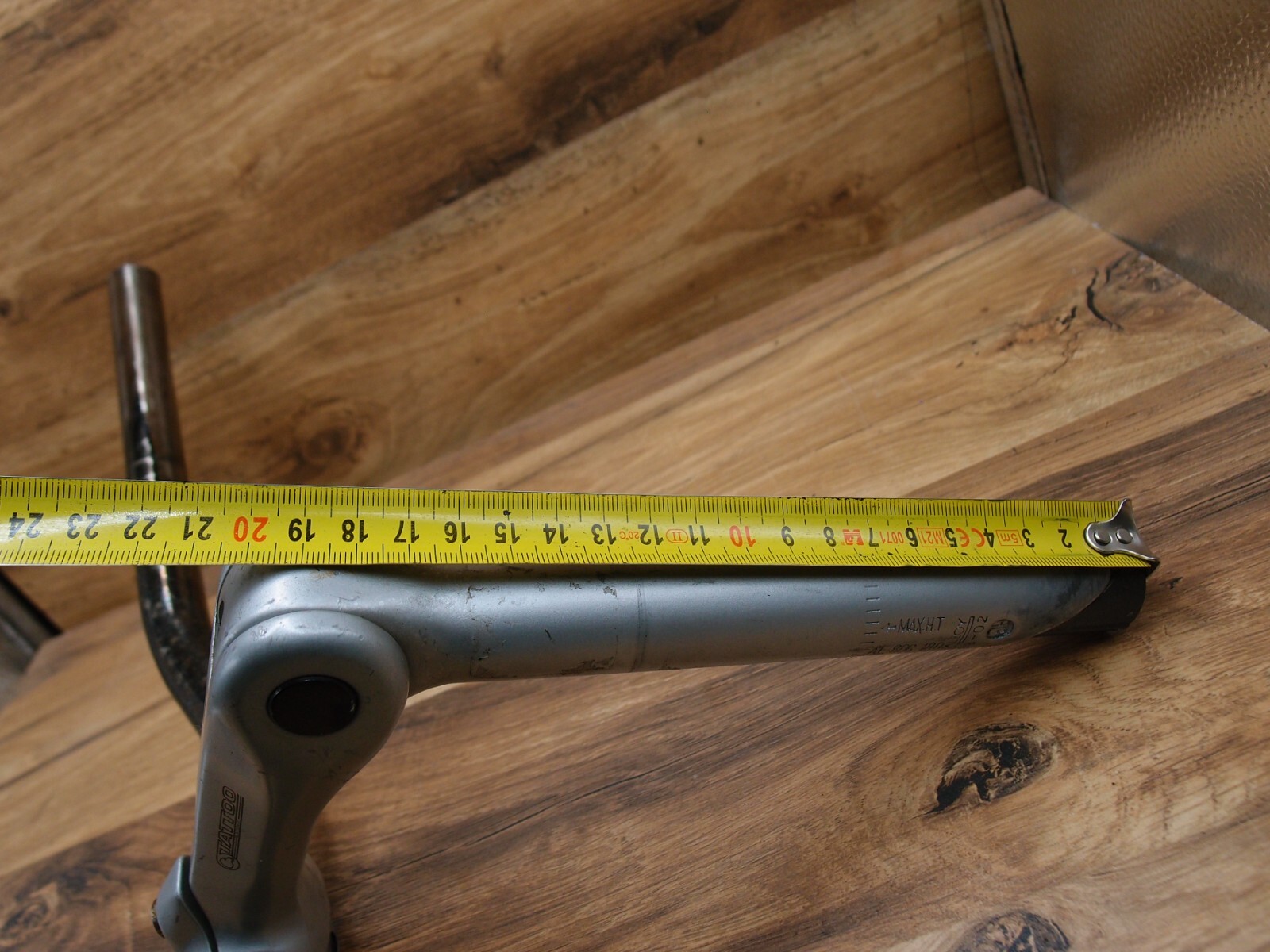 1998 steel riser handlebar Schauff + adjustable quill stem Tattoo Kalloy 25.4 mm