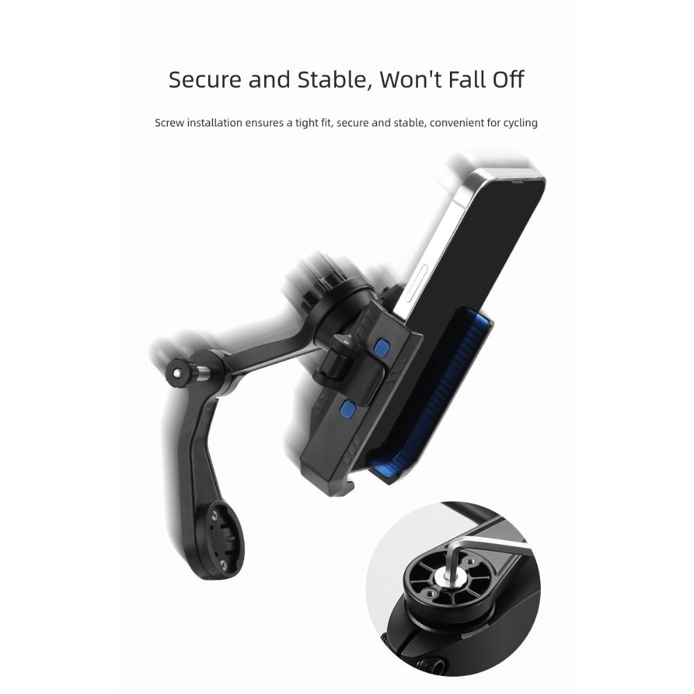Silicone Phone Holder for Motorcycle Handlebar Mount Fits Most Phone Sizes