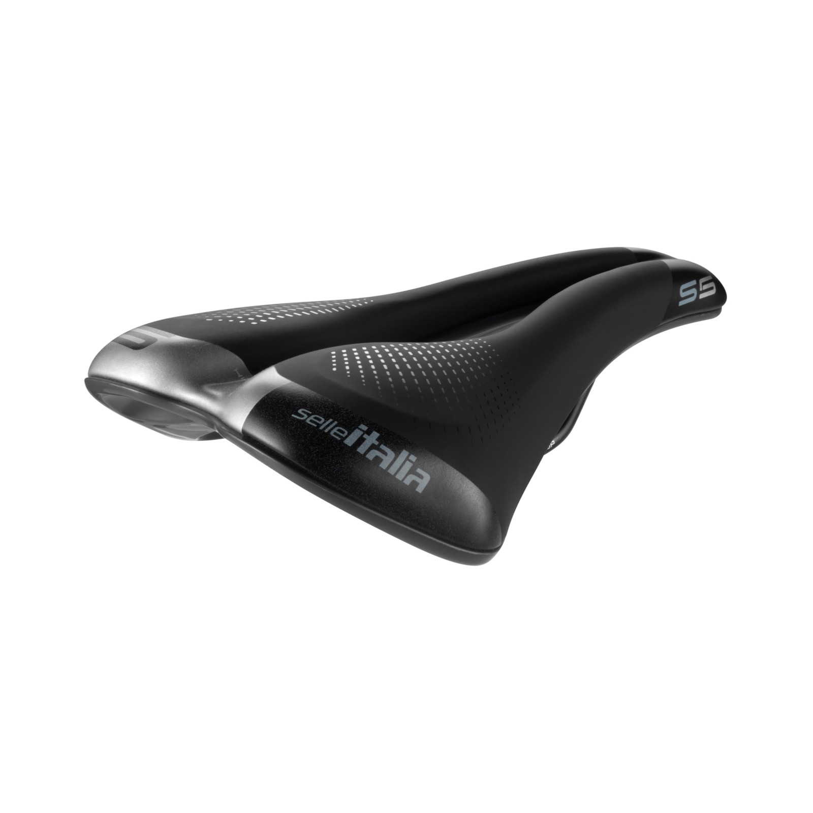 Selle Italia S 5 Superflow Road Bike Saddle Hi-Viz – 255 x 160mm, 325g, Black