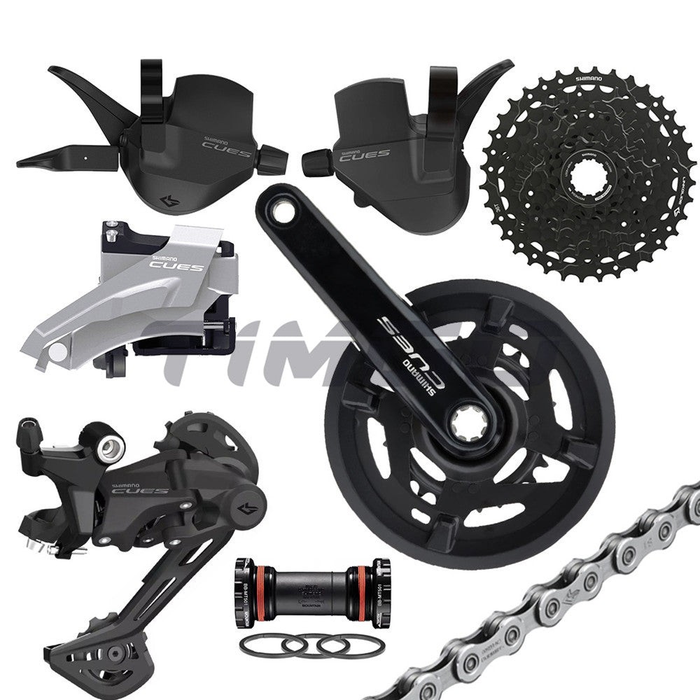 Shimano Cues U4000 2×9 Speed Groupset FC-U4010 Front Rear BB-MT501 CS-LG300