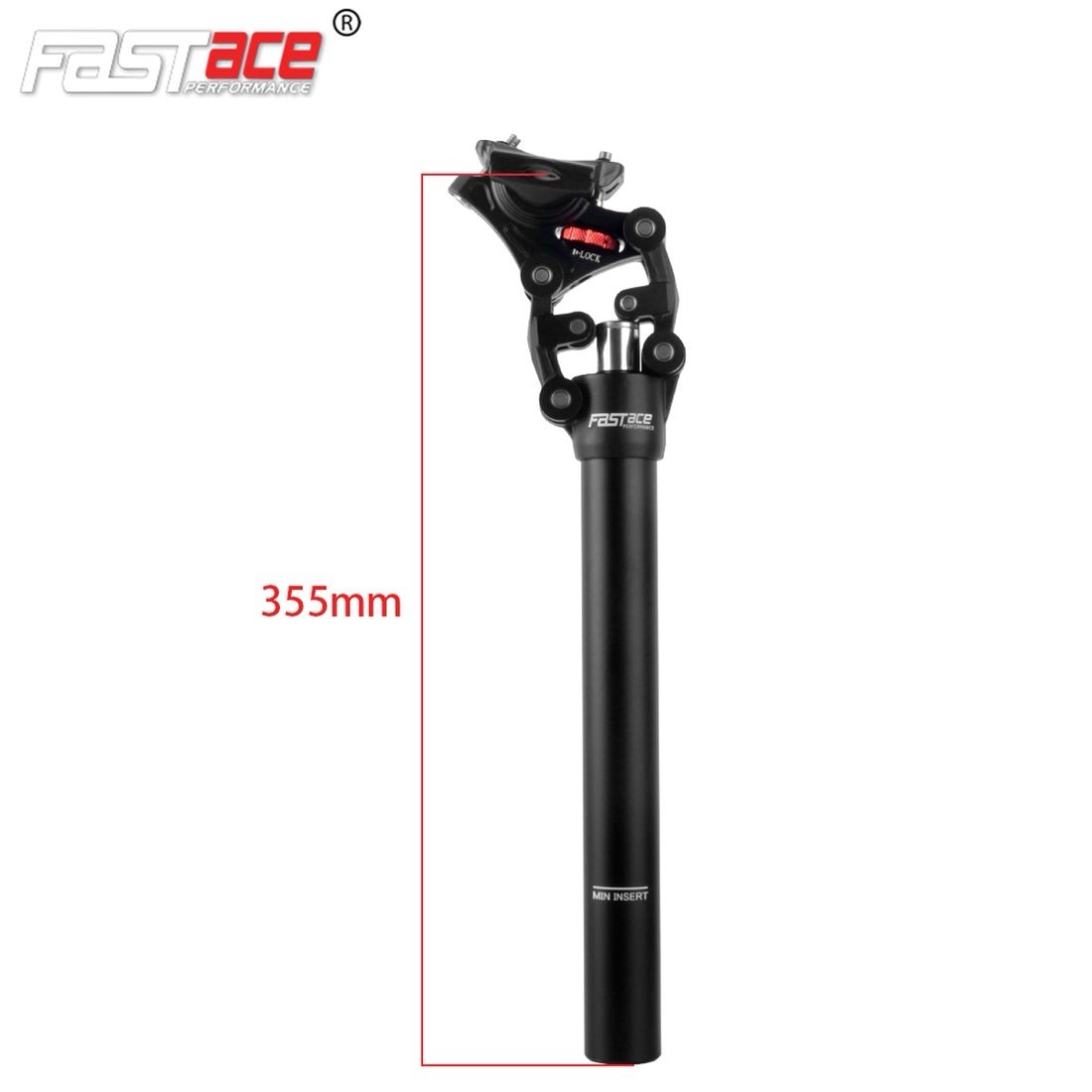 FASTace Suspension Bike Seat Post 27.2mm 20mm Travel Bicycle Seatpost