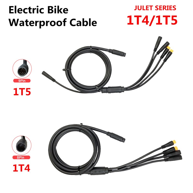 1T2/1T4/1T5 Julet E-bike Waterproof Connecting cable Controller Light Cable NEW