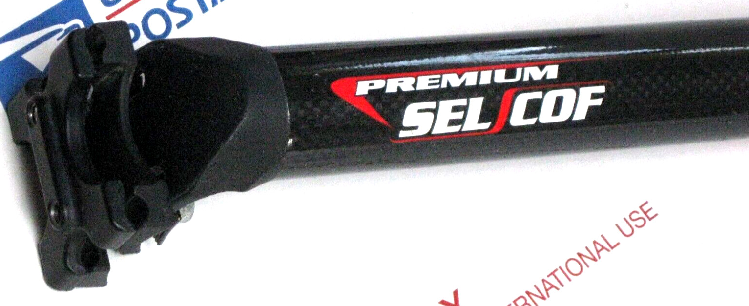 SELCOF Premium Seat Post – Max Limit 31,6 Diameter – Carbon Fiber / Aluminum