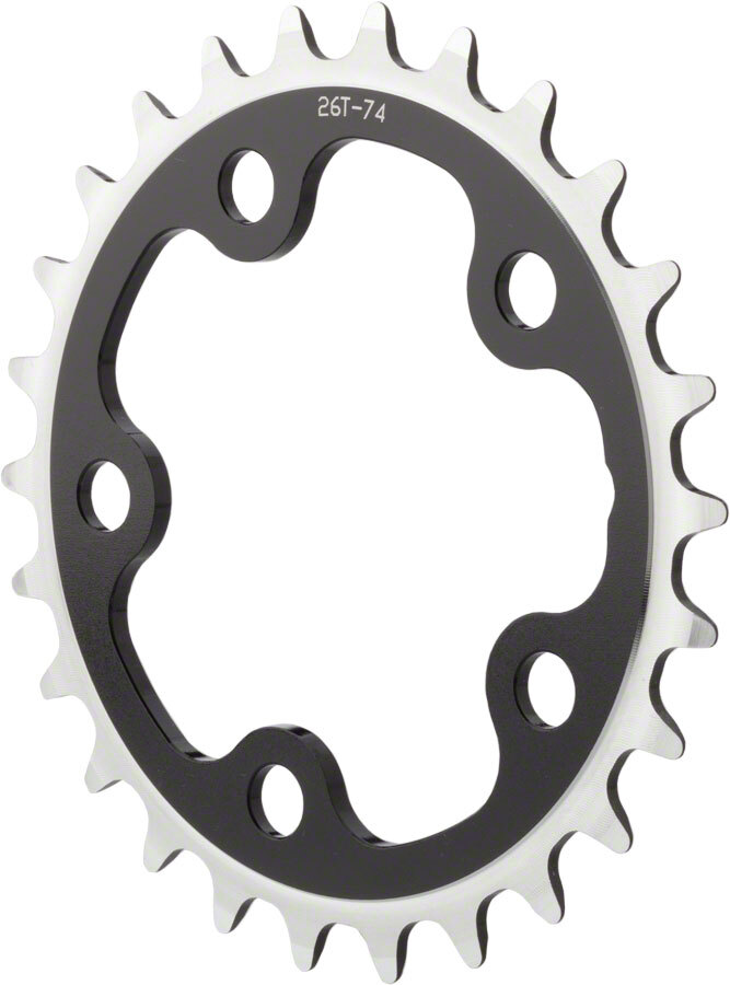 Dimension Multi Speed Inner Chainring 24t 74 BCD 8/9/10-Speed Aluminum Black