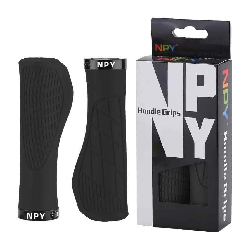 1 Pair MTB Handlebar Grips Lock On Rubber 22.2mm Non Slip Bike Grip – NEW