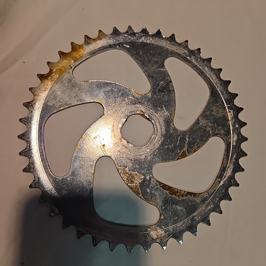Vintage Bicycle Chainwheel Sprocket Square Hole 44 tooth