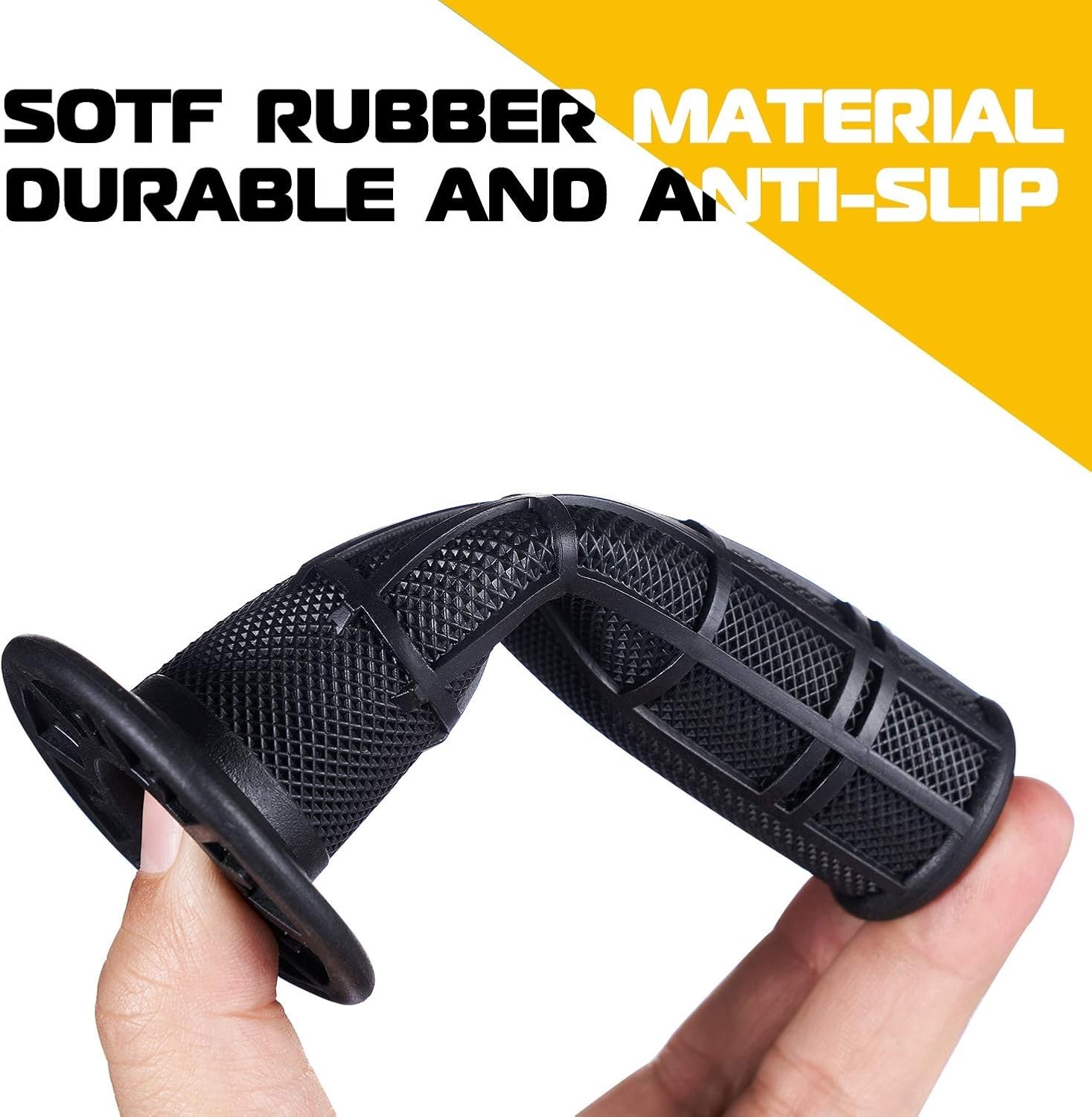 7/8» ATV Grips Universal Handlebar Grips Soft Rubber Motorcycle Grip for ATV…
