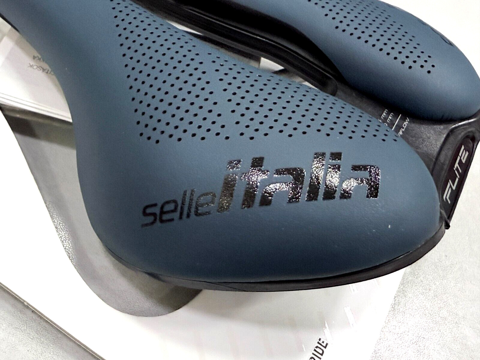 Selle Italia Flite Boost Gravel Ti316 Superflow S3 135x250mm Saddle Blue Granit