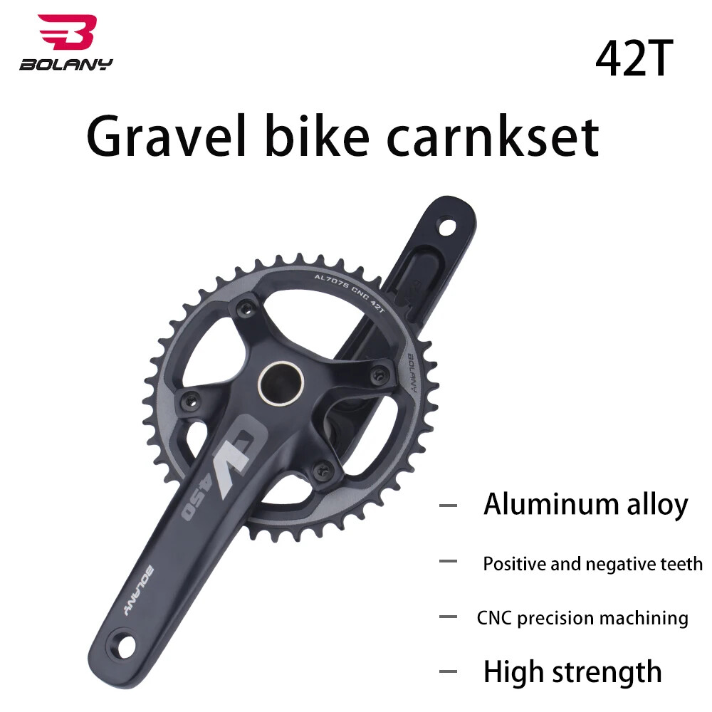 Gravel Road Bike Crankset 42T Chainring MTB Bike Crank Arm 170mm With BB