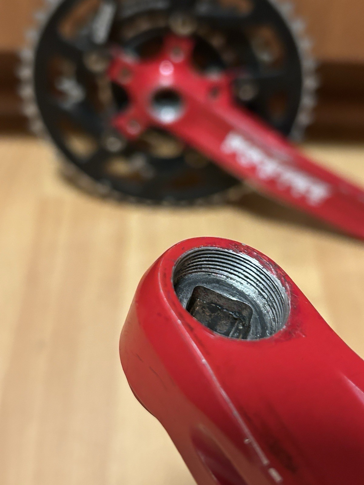 Vintage Race Face Turbine Forged Crankset RED 175mm 22 32 44T 8 Speed 90s MTB