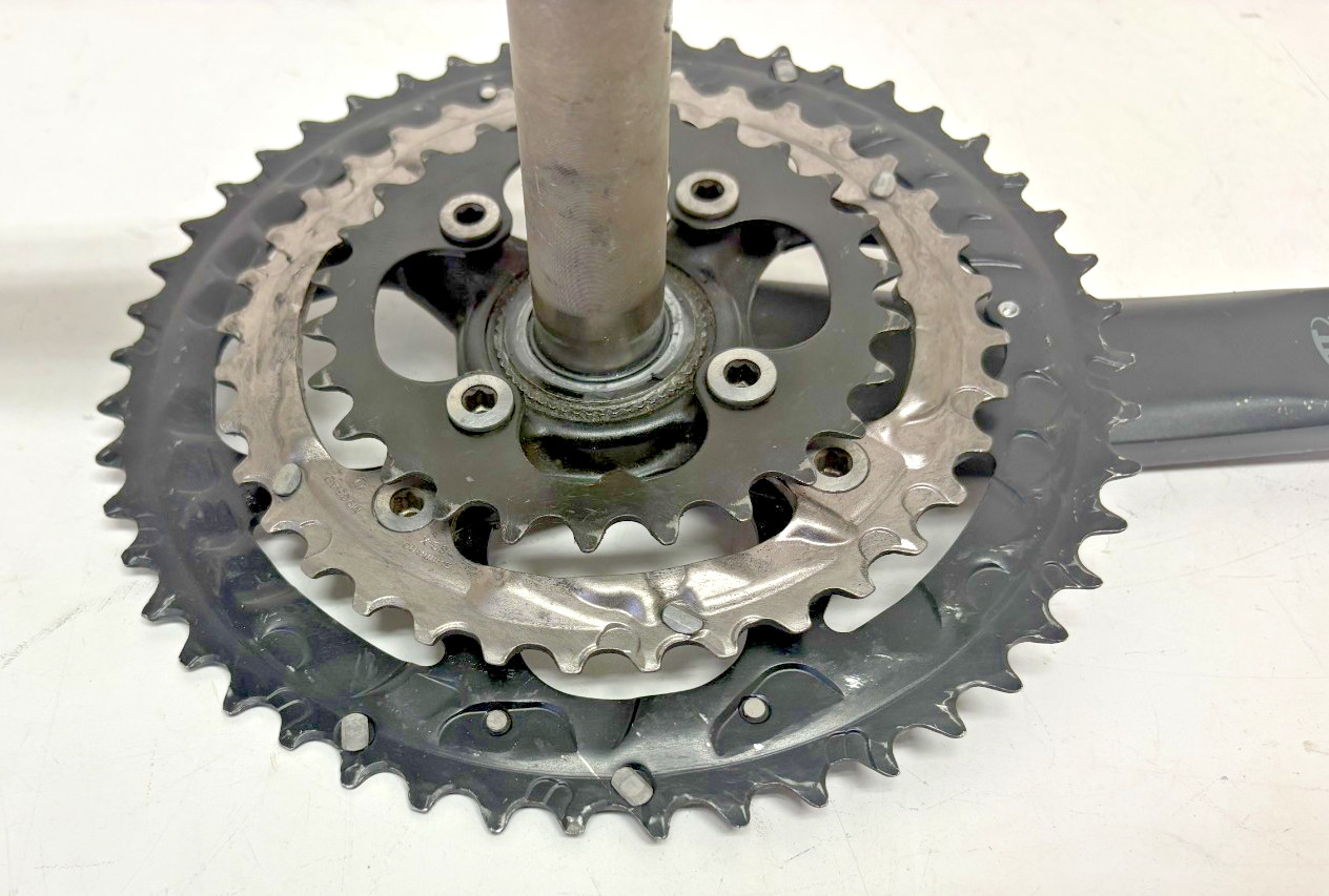Shimano HONE FC-M600 175mm 48/36/26 Black Hollowtech II Aluminum Triple Crankset