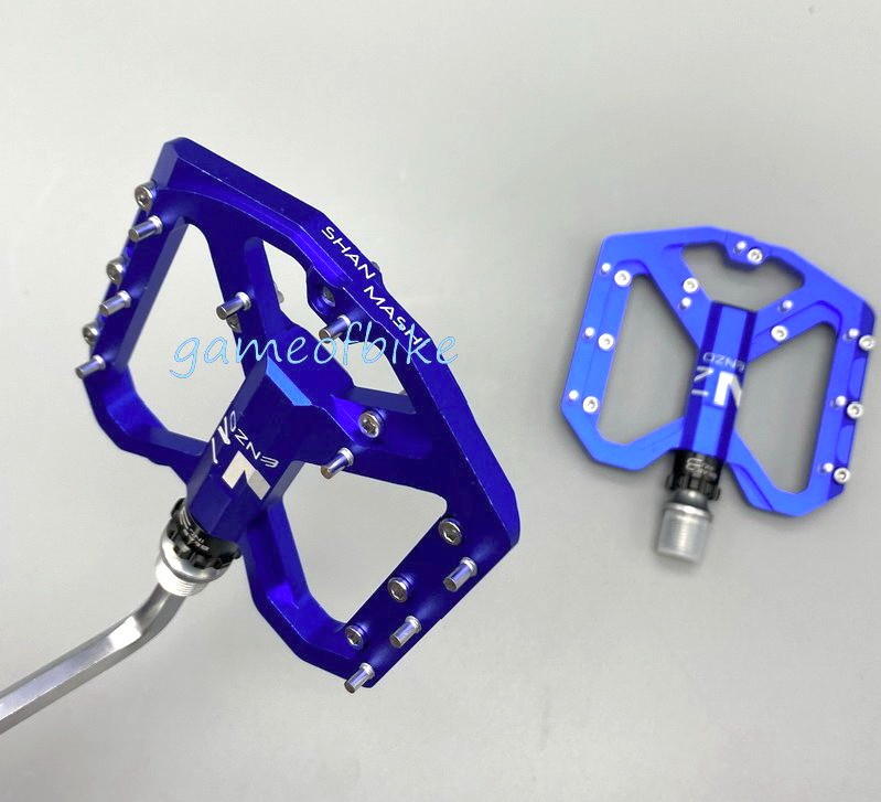 Aluminum Road MTB Mountain Bike XC Bicycle Pedal Bearing Flat Pedals ENZO Blue