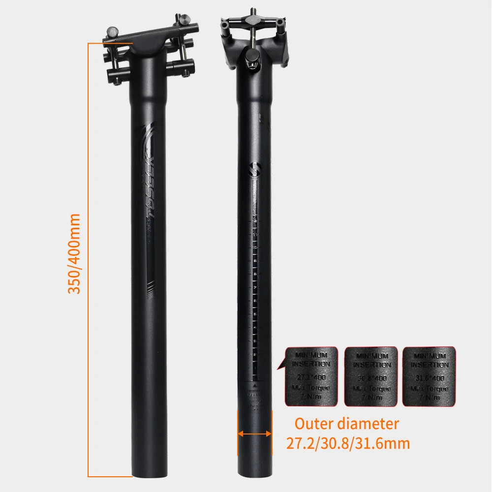 Carbon Seatpost Offset 0mm Mtb Retractable Canoe 27.2/30.8/31.6mm Seat Post