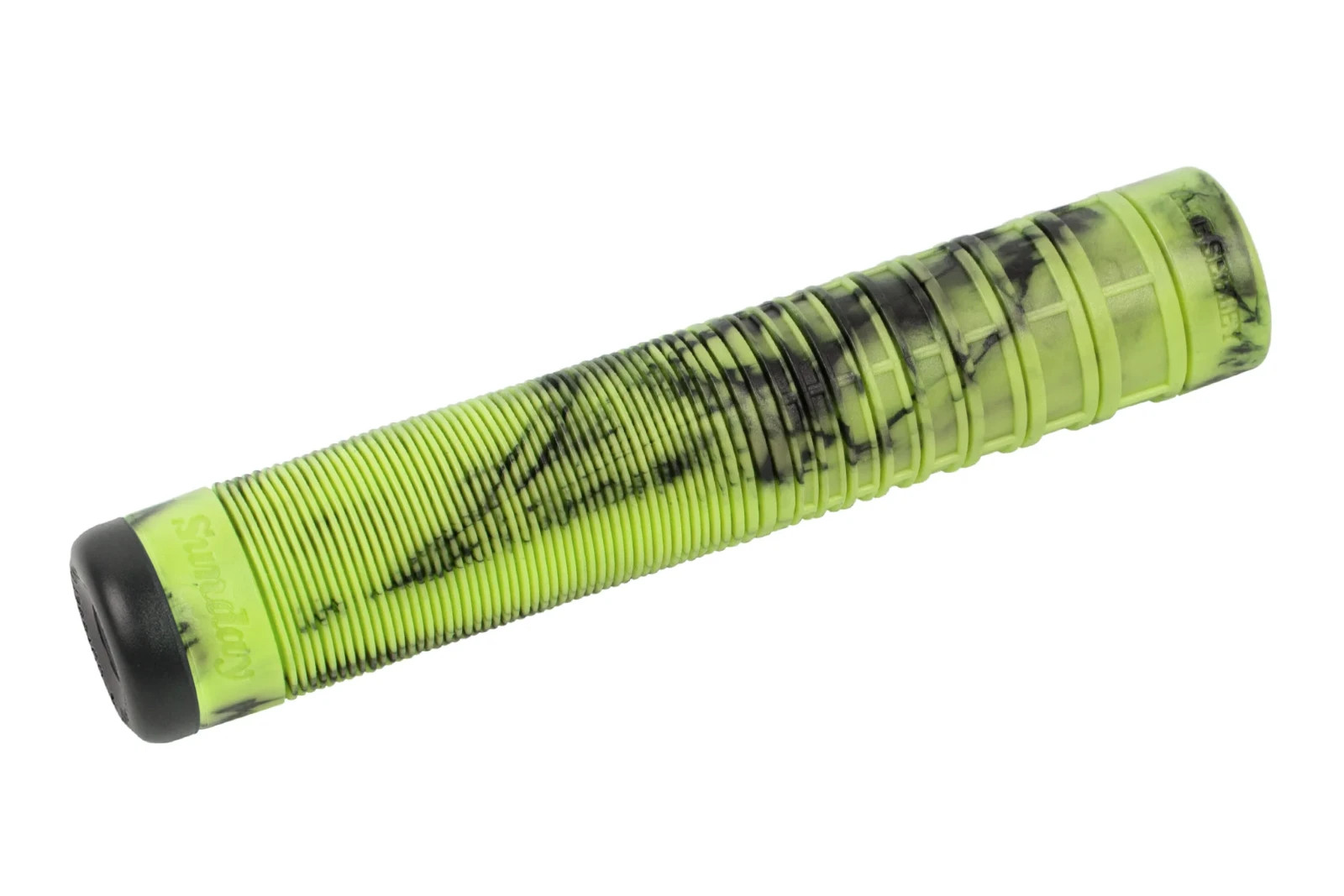 SUNDAY BMX Jake Seeley GRIPS, 160mm (FLANGLESS) – Lmtd. BLACK/KIWI Swirl