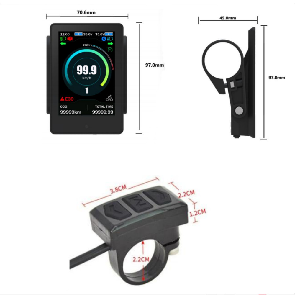 GUSTAVO Electric bicycle display For Bafang G320 G340 BBSHD M510 M560 M600