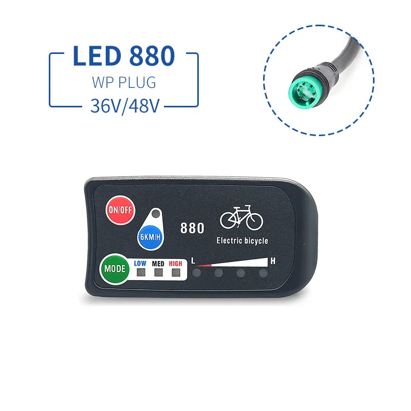 Electric Bicycle Display 24V 36V 48V 72V SM/Waterproof for Ebike Conversion Kit