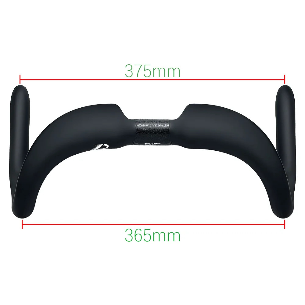 Road Bicycle Full Carbon Fixed Gear Drop Bar 31.8mm 315-395mm Matte Handlebar