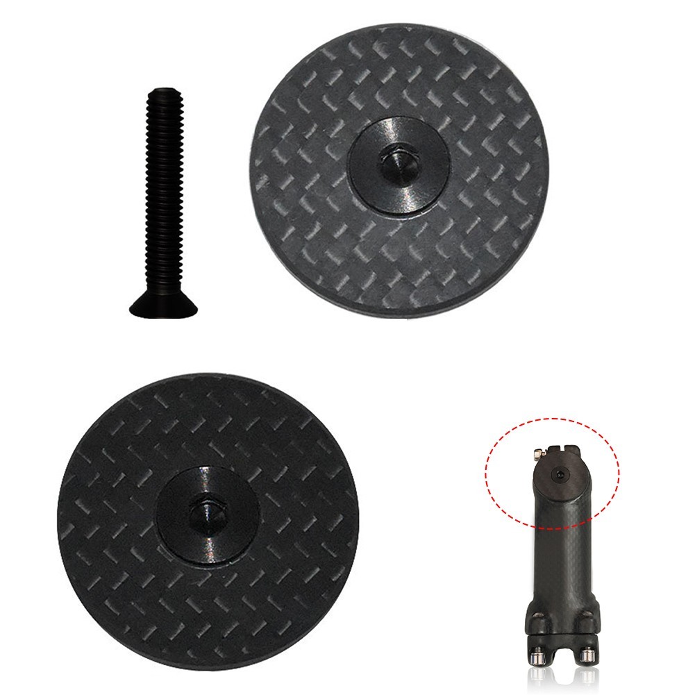 Carbon Fiber Headset Top Cap with Titanium Screws Long lasting Performance