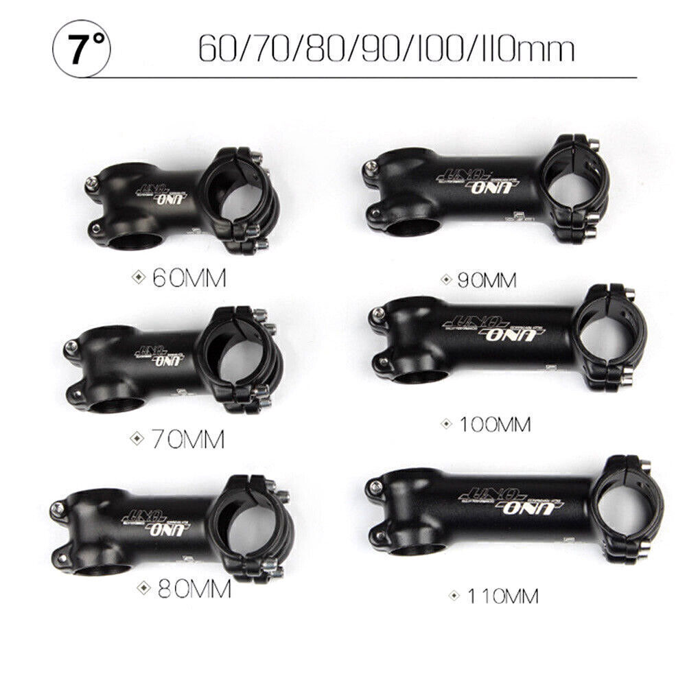 Fit UNO Stem 7°/17°/35°Mountain Road Bike Handlebar Stem Aluminum 31.8*60-130mm