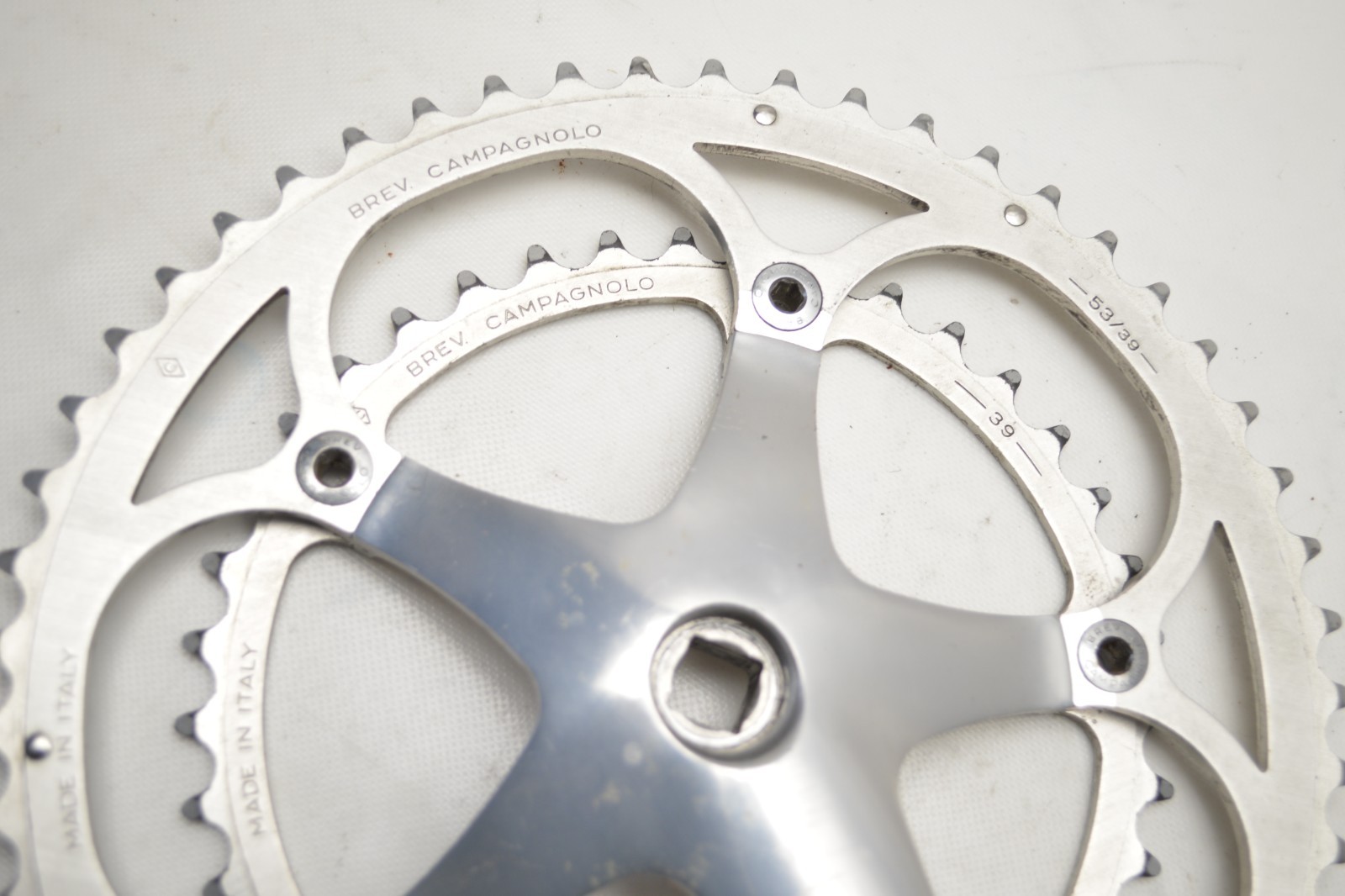 CAMPAGNOLO C RECORD BICYCLE 53/39 T 180 MM CRANK SET 135 MM BCD 9/16″ X 20 TPI