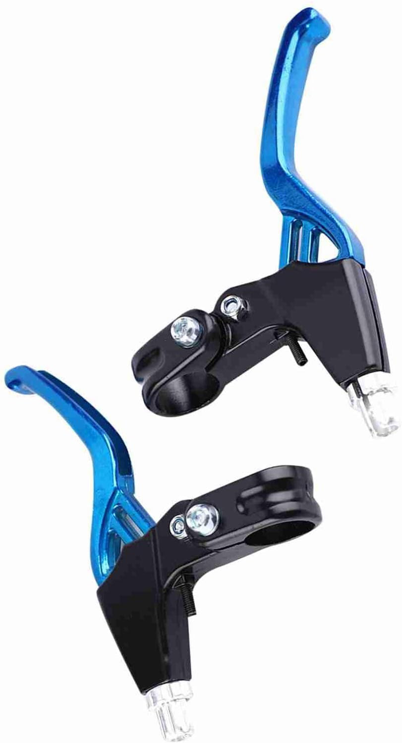 Aluminium Alloy Brake Levers Pair for Universal Cycling, Blue