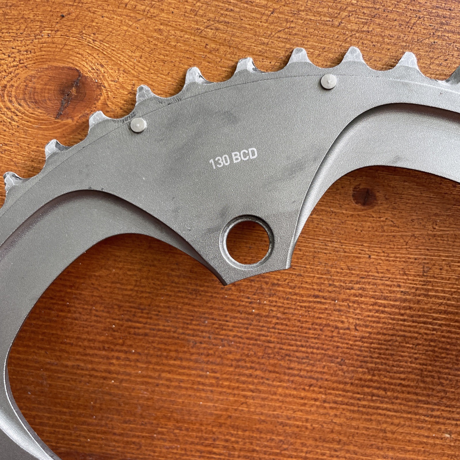 SRAM Powerglide Chainring Set 53/39t x 130mm BCD 10 Speed Gray used GC TAIWAN