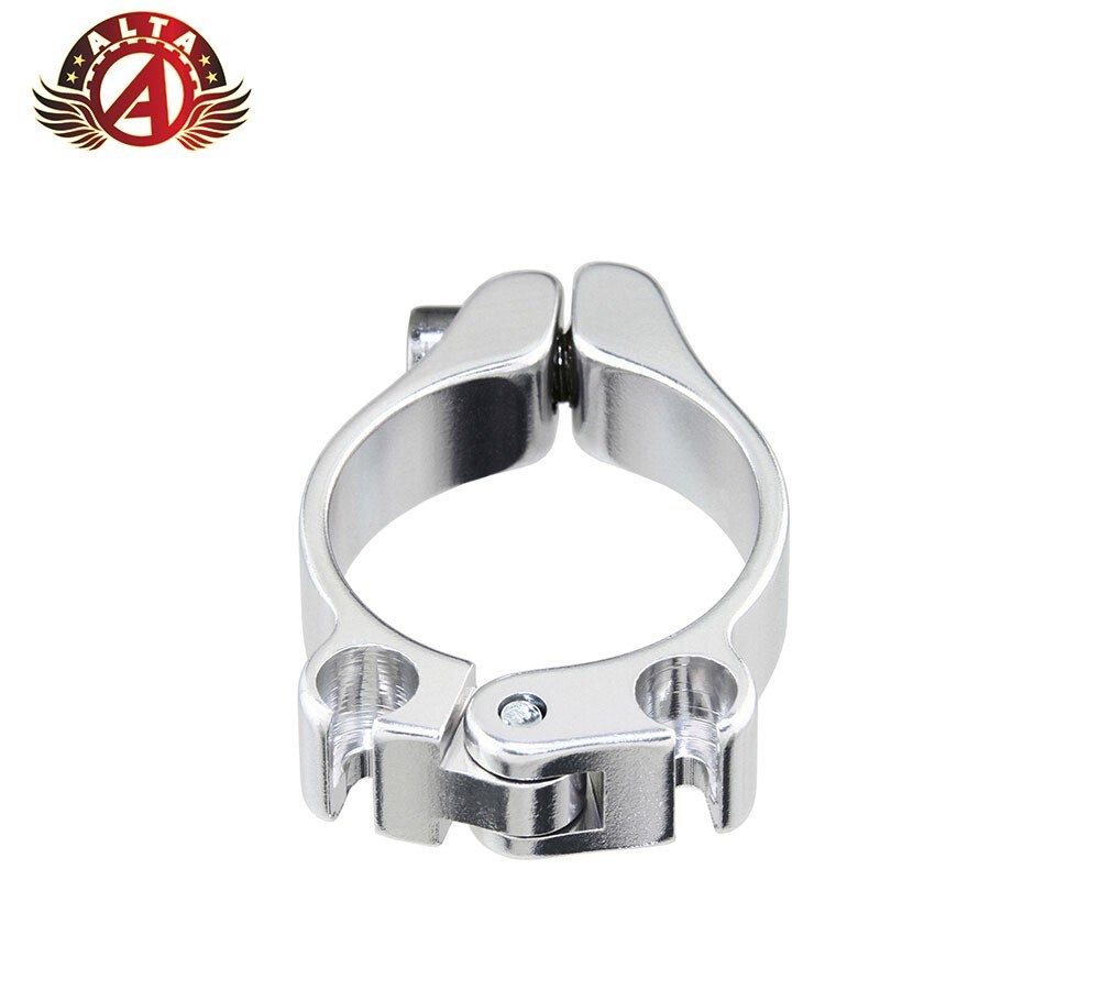 NEW! GENUINE ALTA ALLOY CLAMP-ON DOUBLE CABLE HOUSING STOP (SIZE 28.6) SILVER