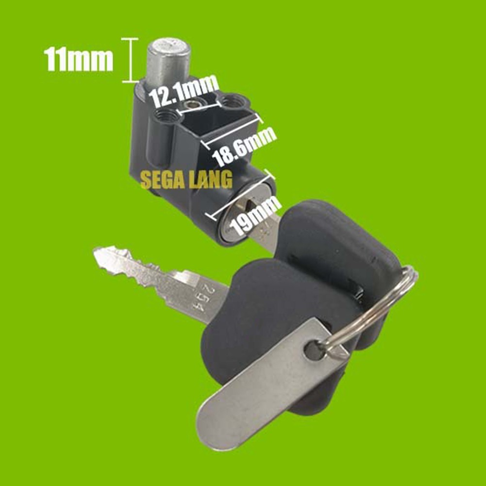 Power Lock & Key Metal Construction Approx 5x3CM Size Good Compatibility