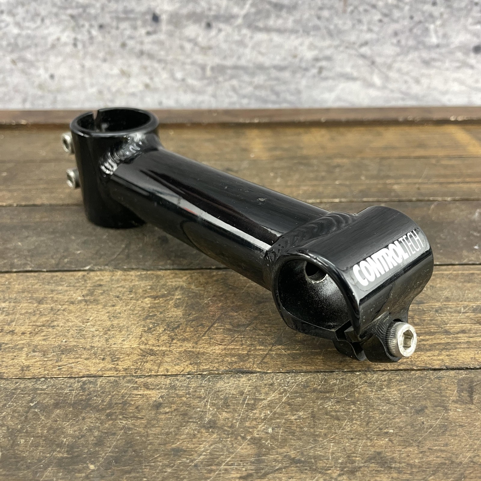 Vintage ControlTech Threadless Stem 1 1/4 in Threadless 130 mm Black USA 205g